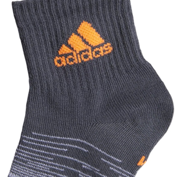 3 pairs Adidas Youth Superlite Badge of Sport Quarter Socks 6 Pack - Picture 8 of 13
